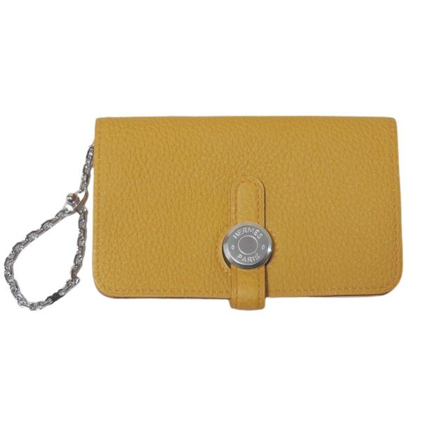 HERMES（エルメス） ドゴン キーケース ジョーヌ アンブル ヴォー トゴ