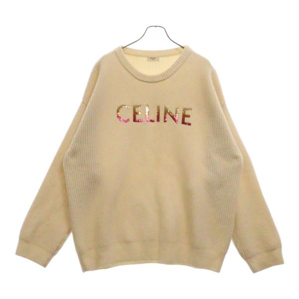 CELINE（セリーヌ） 22SS ロゴスパンコール クルーネックニット