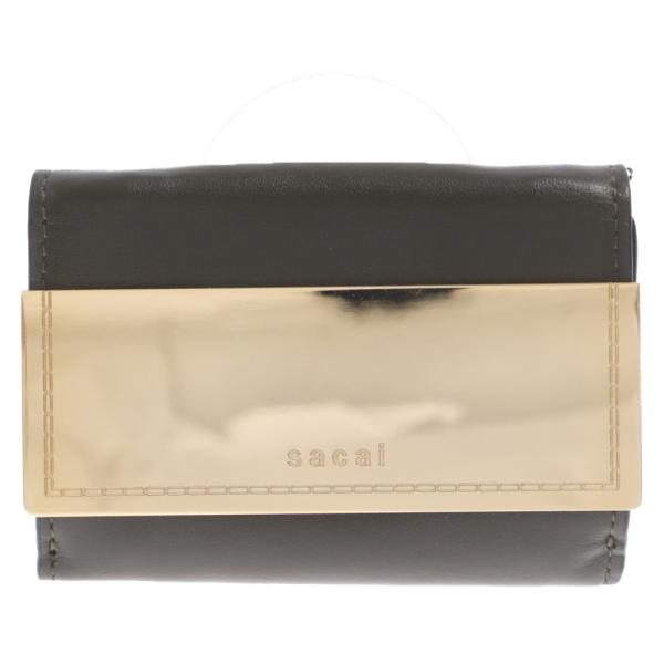 sacai（サカイ） Half Metal Trifold Wallet ハーフメタル ウォレット