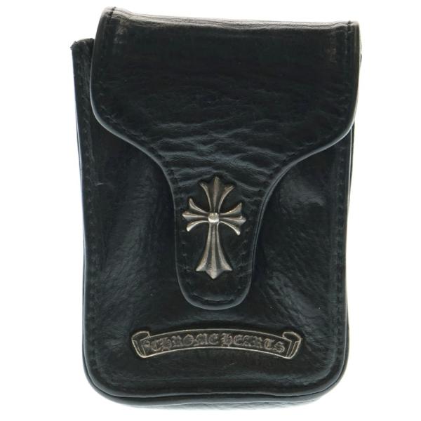 CHROME HEARTS（クロムハーツ） スモールCHクロス クロスボタン レザー