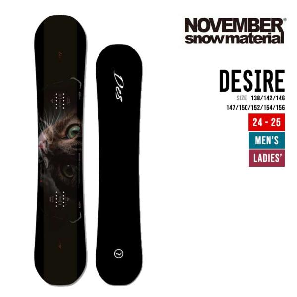NOVEMBER ノベンバー 24-25 DESIRE デザイア 2024-2025 スノーボード