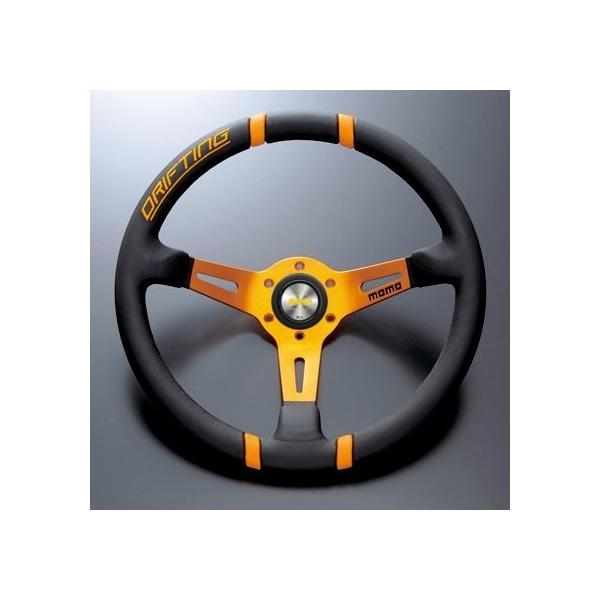 MOMO（モモ） ステアリング DRIFTING ドリフティング 35パイ オレンジ