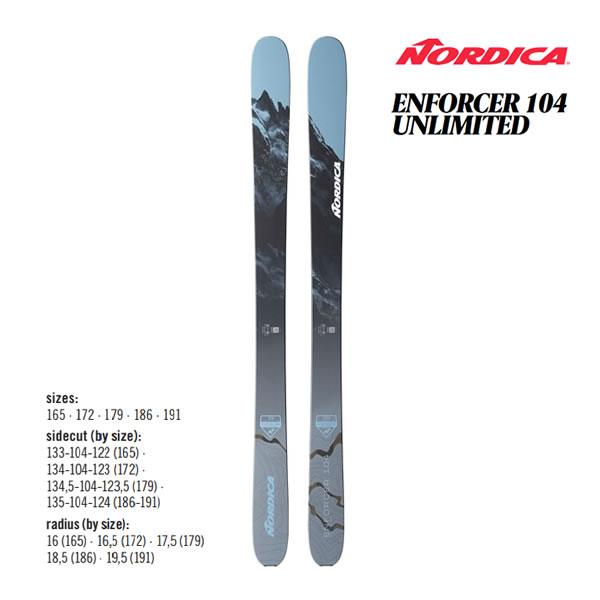 NORDICA（ノルディカ） スキー板 2024 ENFORCER 104 UNLIMITED エン
