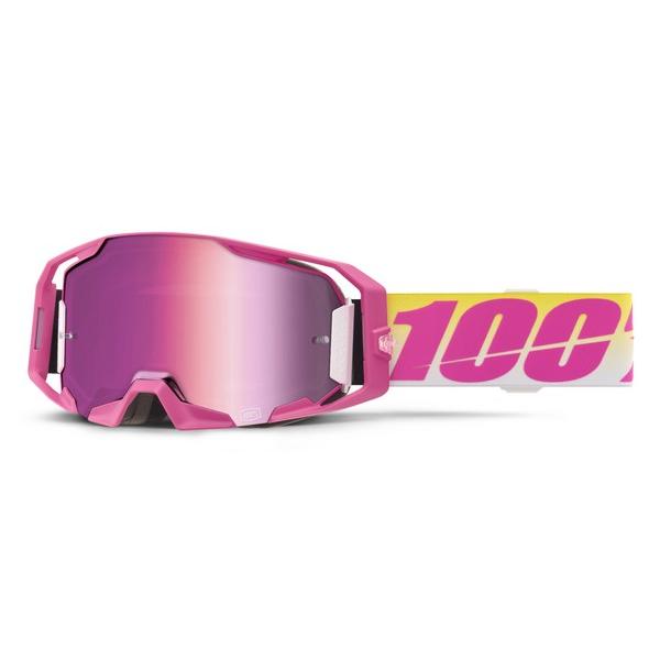 MXゴーグル 100% ARMATIC セラーズ ピンクミラーレンズ標準装備