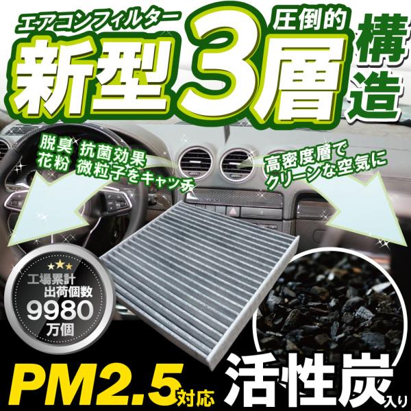 エアコンフィルター 車 マツダ フレア MJ34S 最強特殊3層 : TNS - 通販