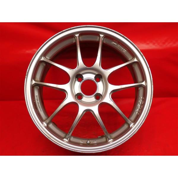 単品 中古ホイール 1本 軽量 ENKEI エンケイ PF-01 7J 17インチ PCD100