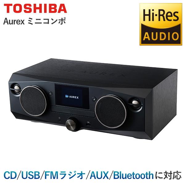 TOSHIBA（東芝） ミニコンポ AX-XSS100(K) ワイドFM CD USB Bluetooth