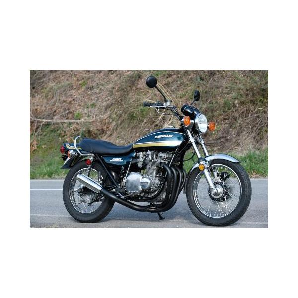 MRS ショート管マフラー KAWASAKI Z1 (Z900) / Z2 (Z750RS) 手曲げ
