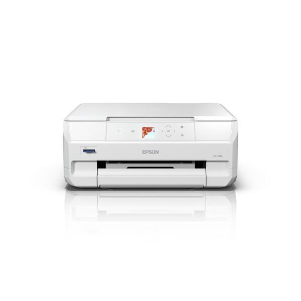 EPSON EP-717A A4カラーインクジェット複合機 ホワイト : ヤマダデンキ