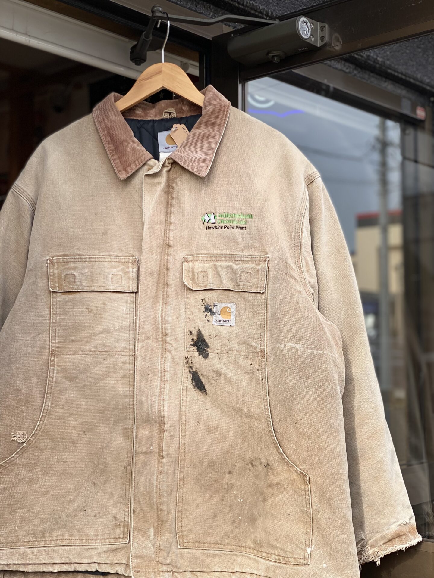 Carhartt ダックトラディショナルコート BORO タグ読み取り不可 実寸
