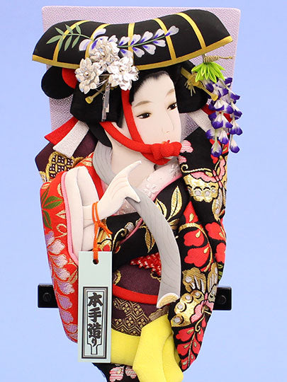 ビンテージ】昭和47年頃 押絵羽子板 藤娘 歌舞伎 松園写し ビンテージ