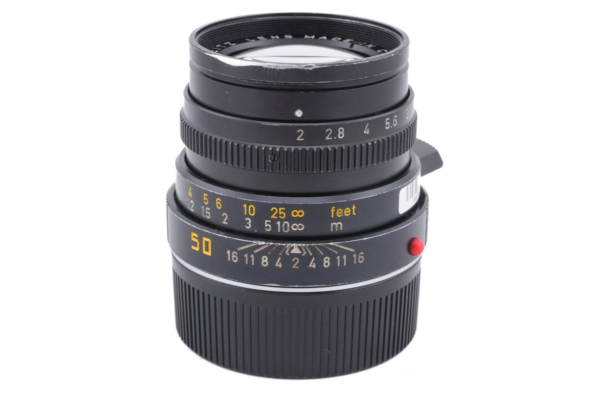 Leica 50mm f2 Summicron-M (Type IV) (Black, 11819) - Lens