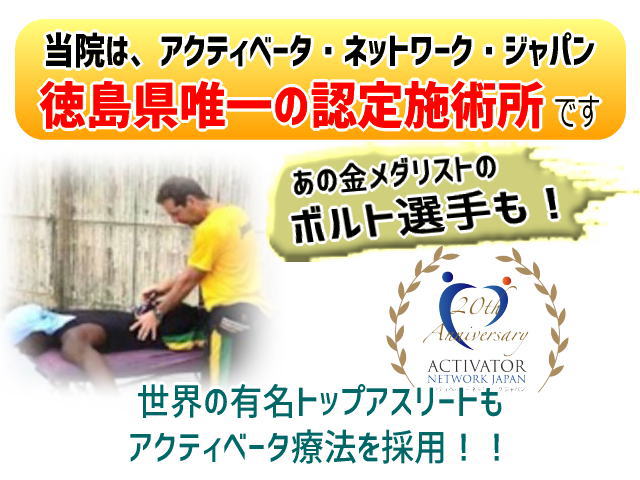 アクティベータ療法 | 鴨島整骨院-ボキボキしないカイロプラクティック-