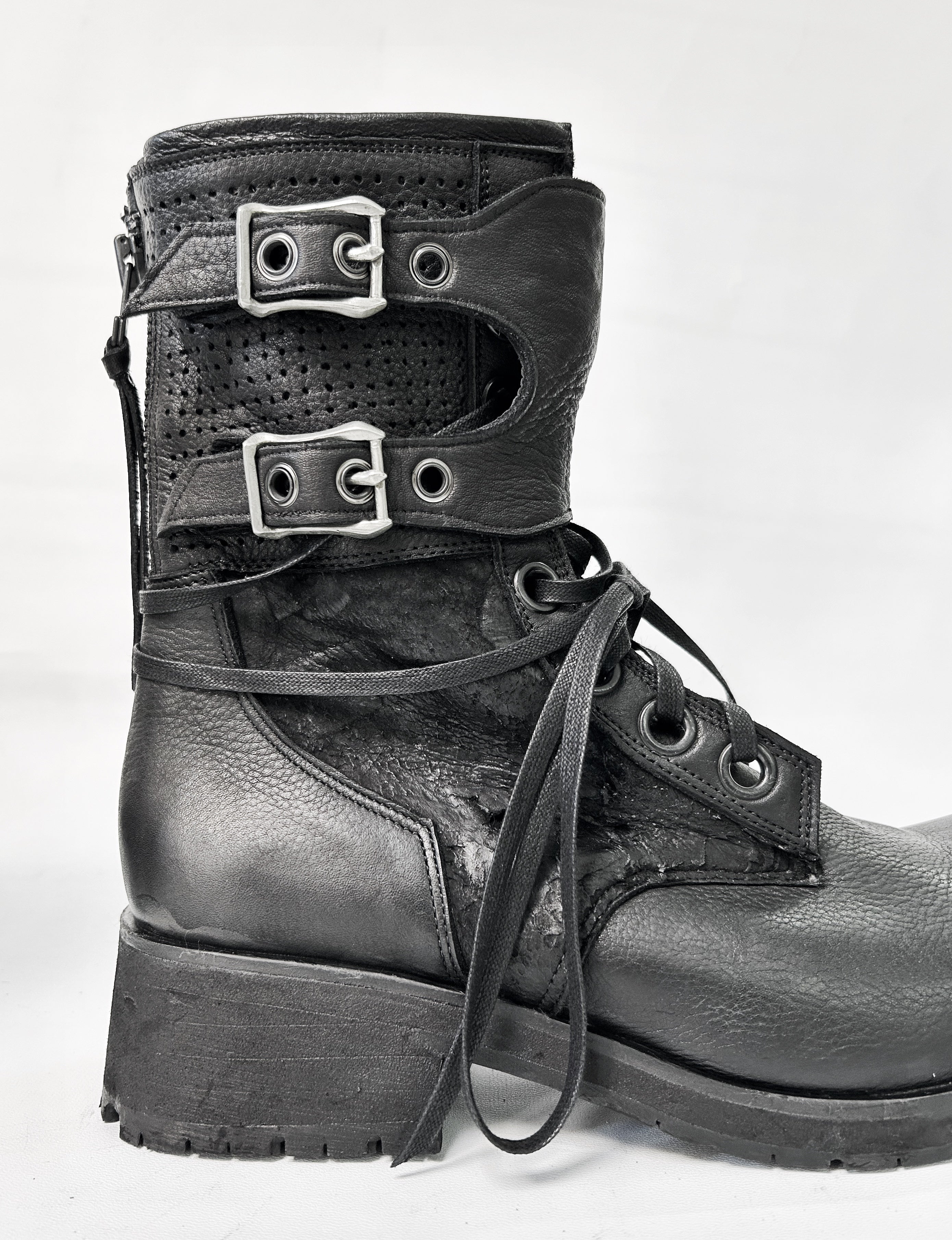 KMRii ケムリ Chrome Boots 11 クロム ブーツ レザー スタッズ メンズ