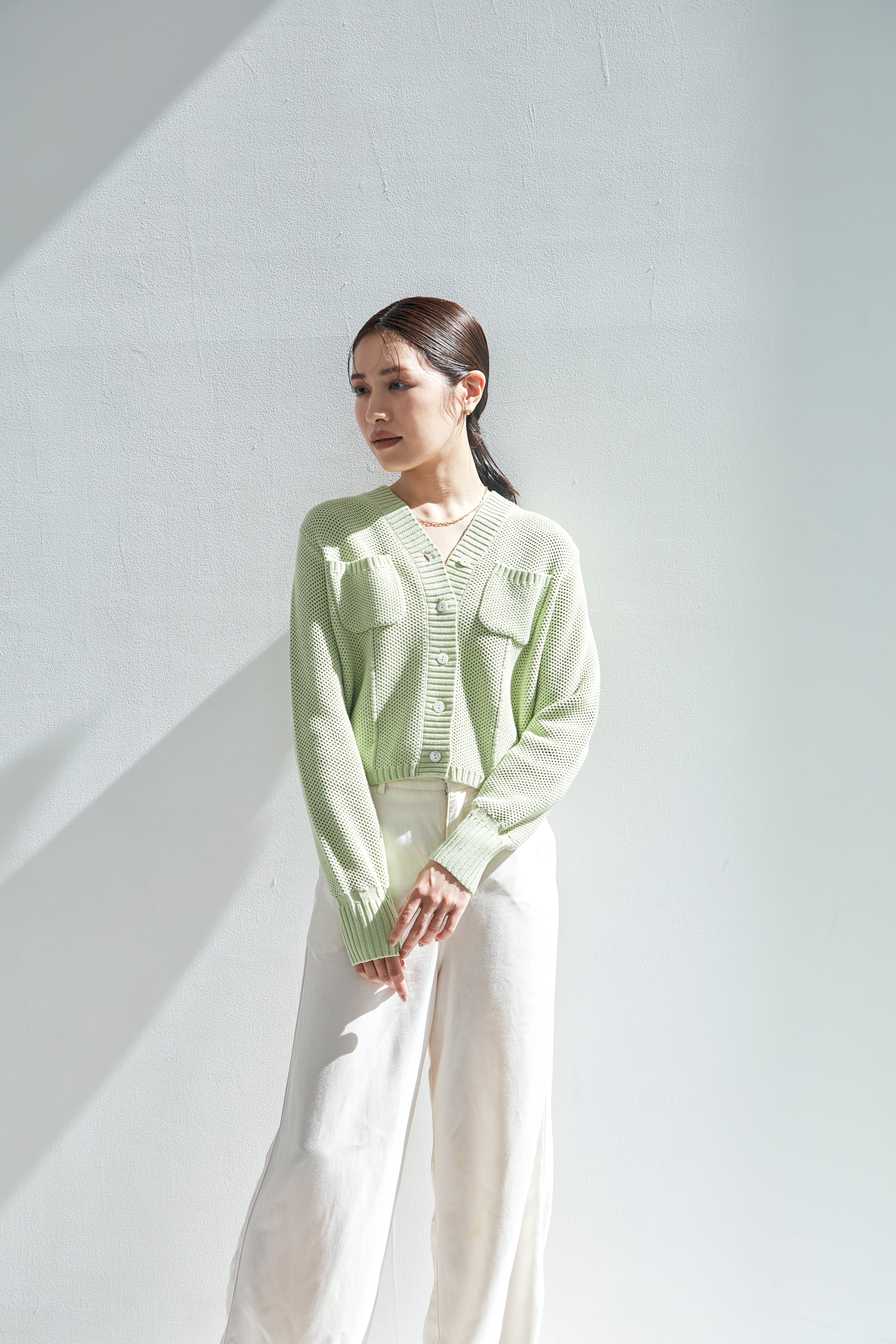 Basket Knit Cardigan – L'AUBE BLANC