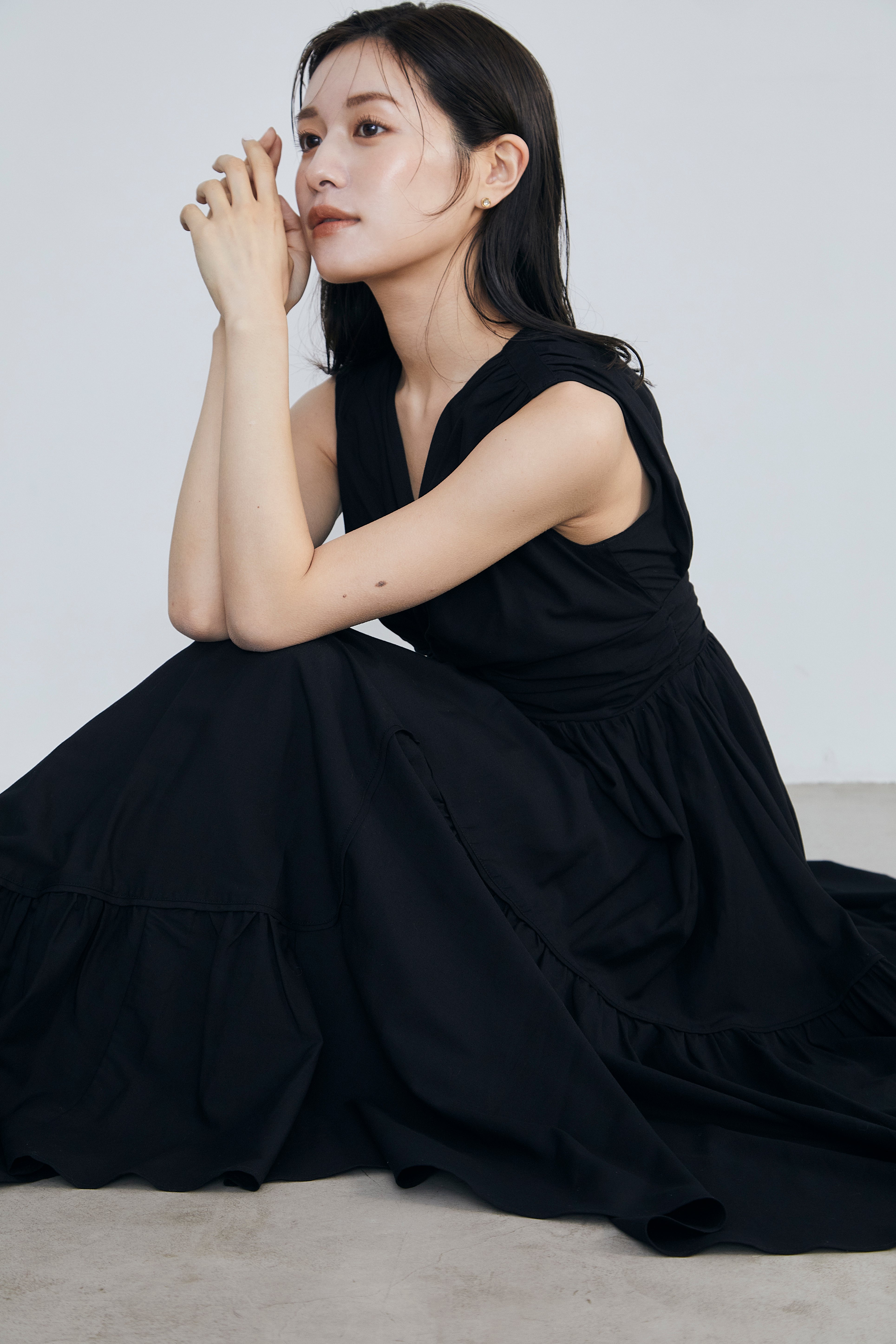 再入荷】Irregular hem twist Dress – L'AUBE BLANC