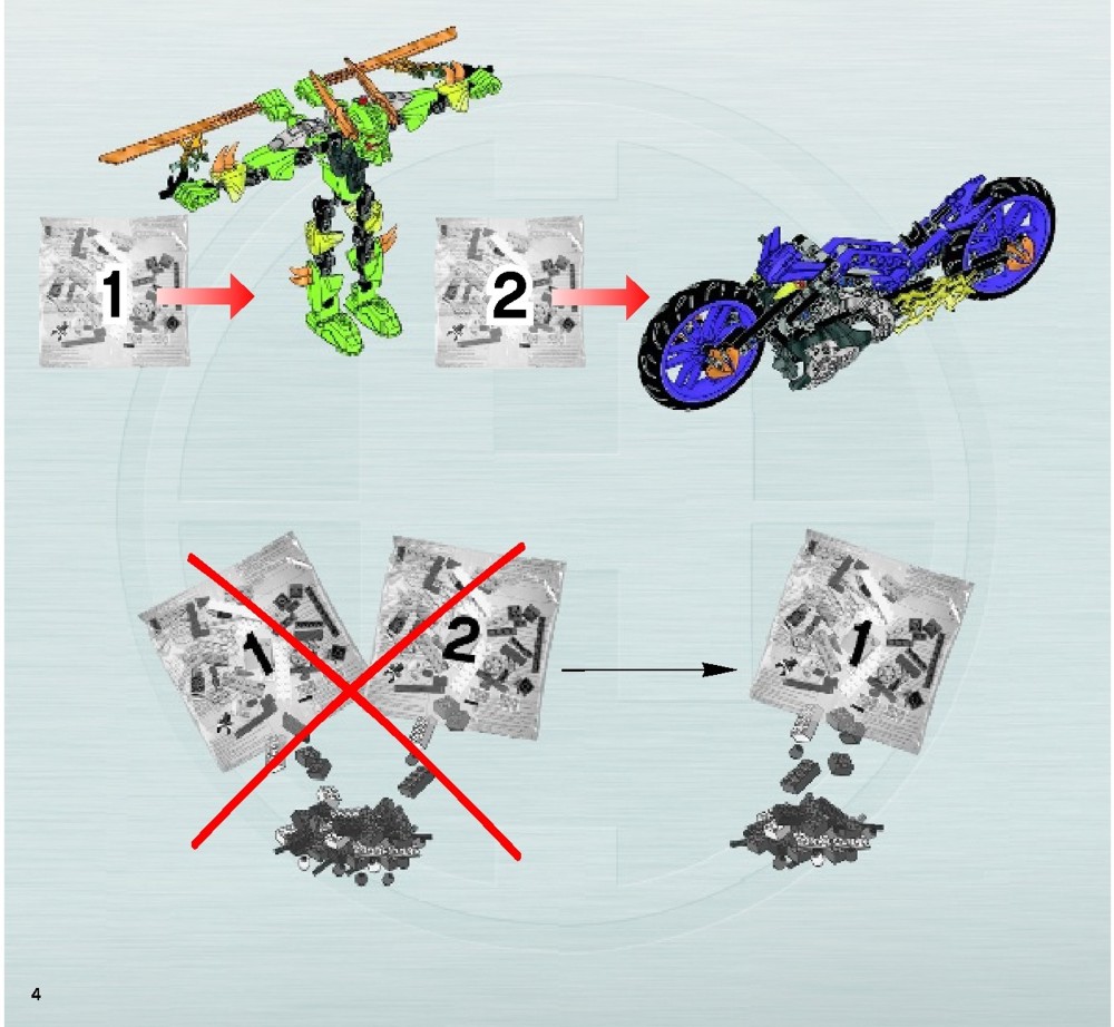 LEGO Instructions for set 6231 SPEEDA DEMON, HERO Factory - Breakout
