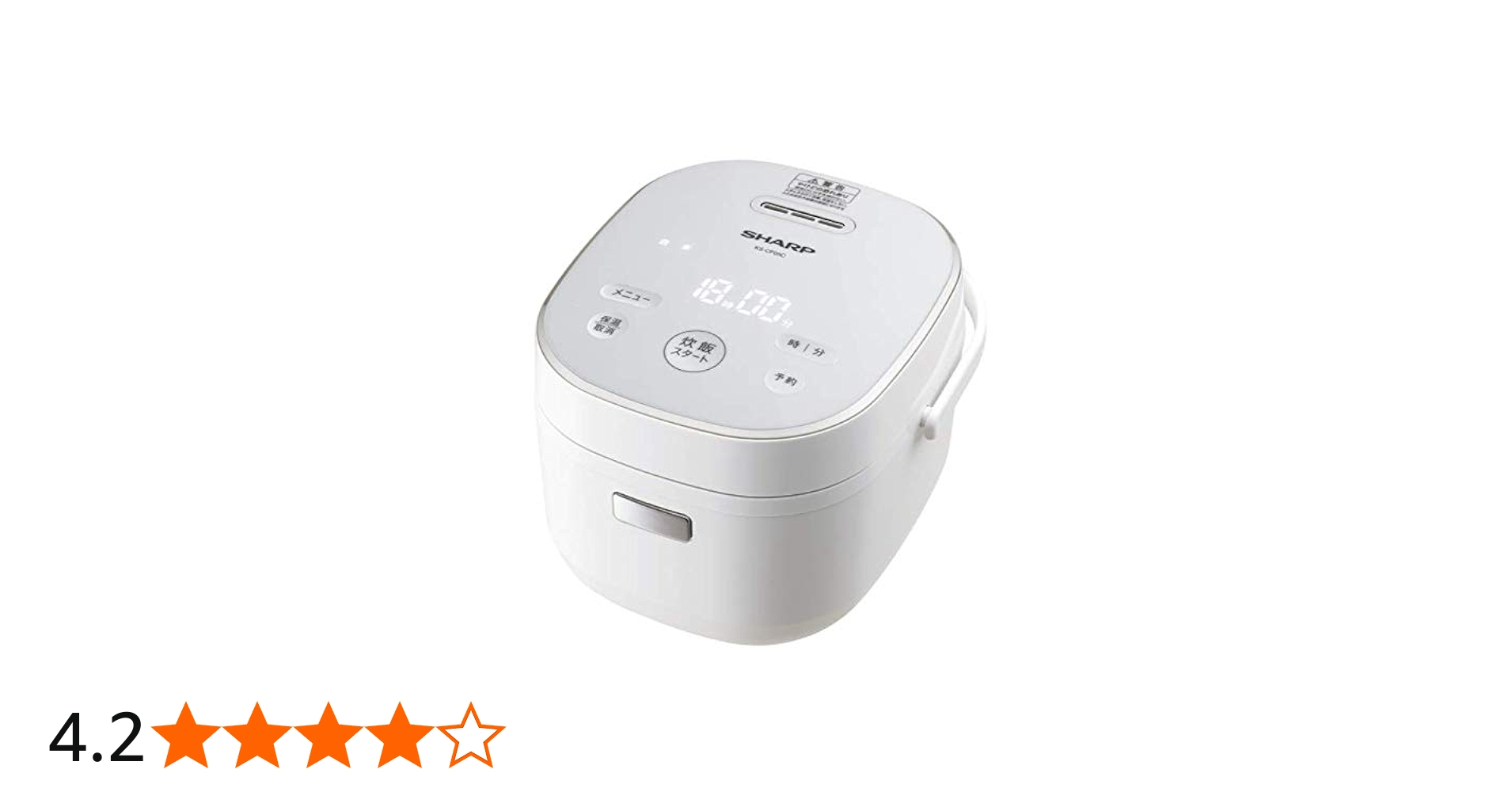 Amazon | SHARP マイコンジャー炊飯器 KS-CF05C-W | シャープ(SHARP