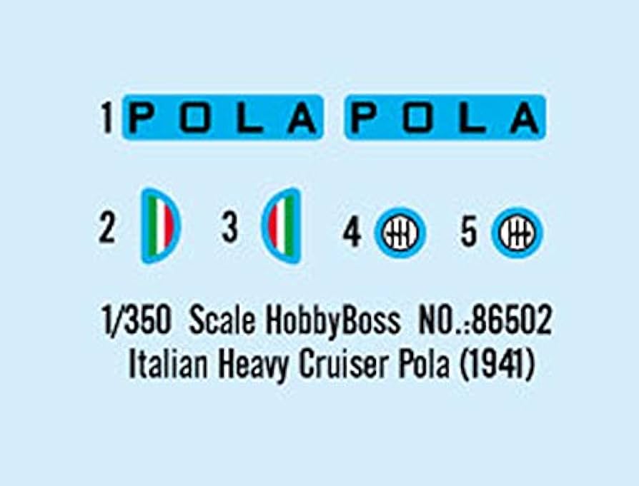 Amazon.com: Hobby Boss Italian Heavy Cruiser Pola Boat Model