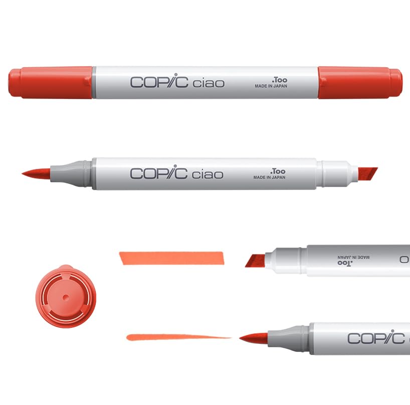 Amazon.com: Copic Ciao, Alcohol Markers, 72 colors, Dual Brush Tip