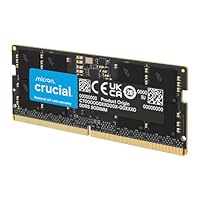 Crucial 64GB DDR5 RAM, 5600MHz (or 5200MHz or 4800MHz) Laptop