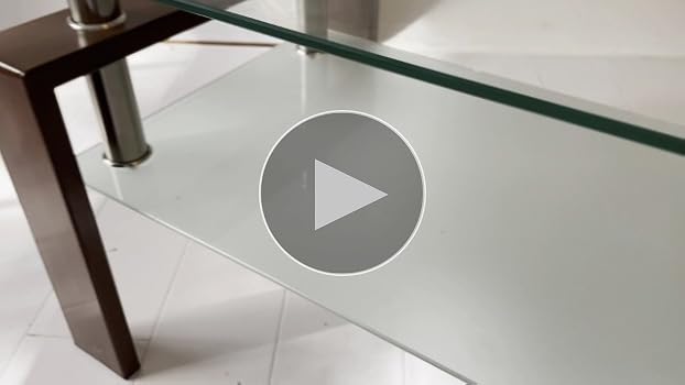 Amazon｜(OSJ)ガラステーブル コーヒーテーブル 幅88cm 強化ガラス天板