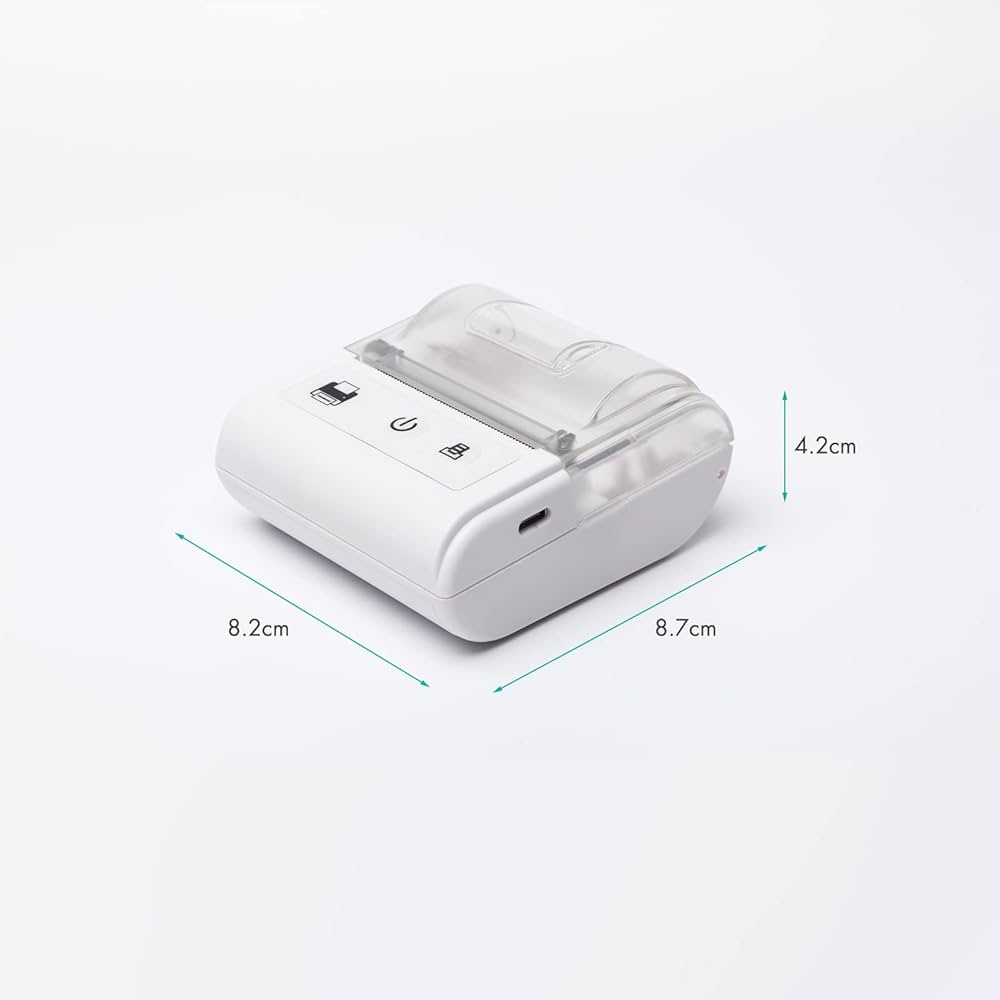Amazon | ポータブル ミニ サーマル レシート プリンター USB & BT