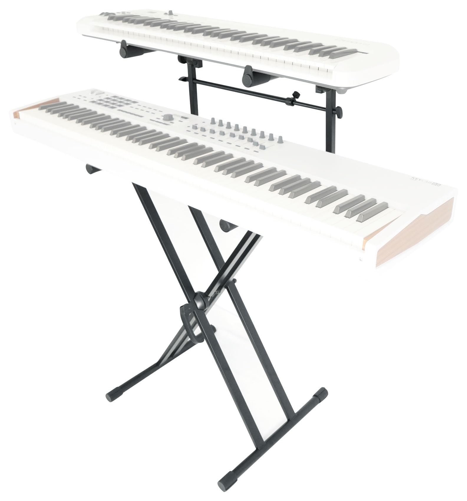 Amazon.com: Rockville RKS42X 2-Tier X-Stand Keyboard DJ Stand