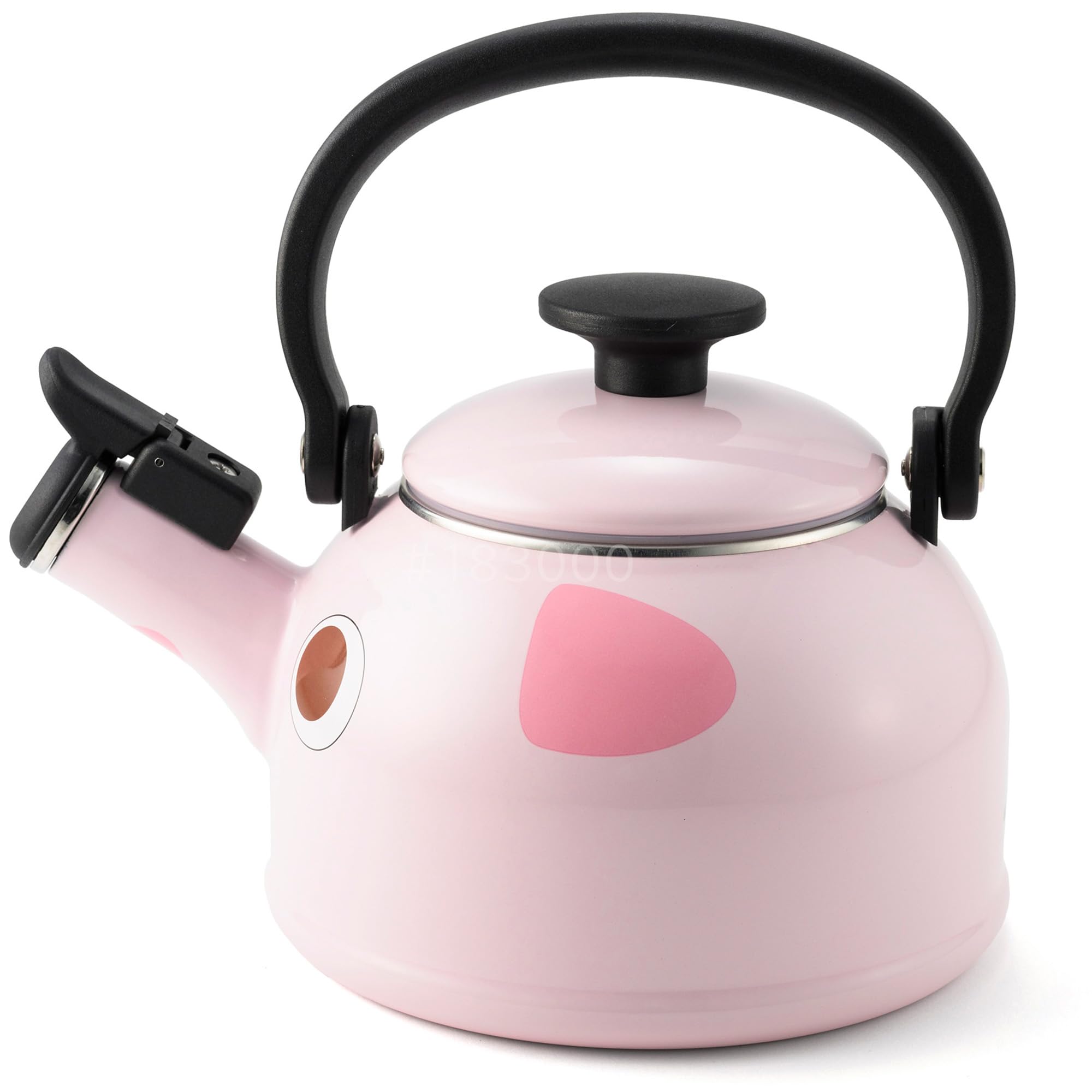 Amazon.co.jp: 富士 ホーロー ケトル やかん 1.6L 笛吹 ぶた ピンク