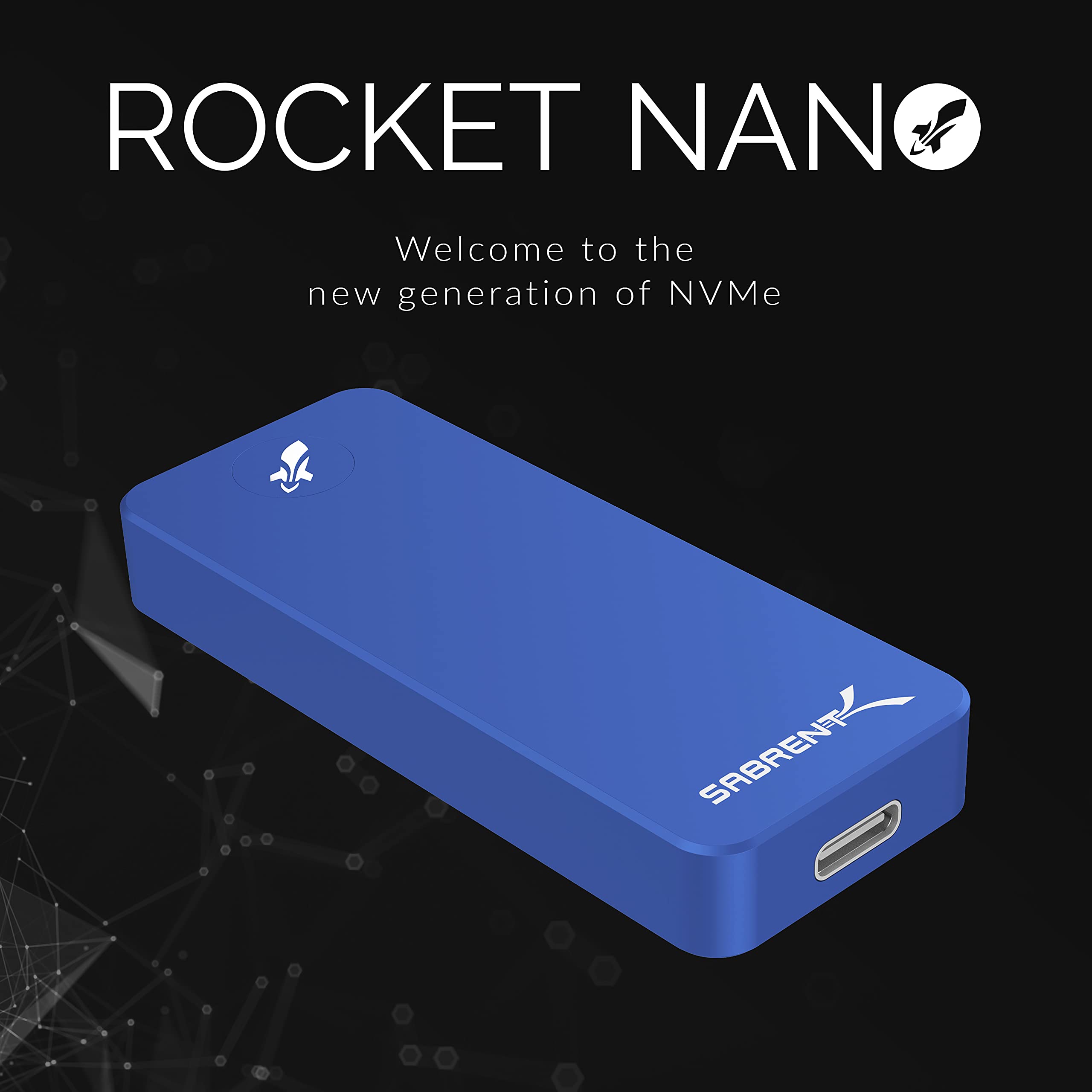 Amazon | SABRENT 2TB Rocket Nano 外付けアルミSSD (ブルー) (SB-2TB