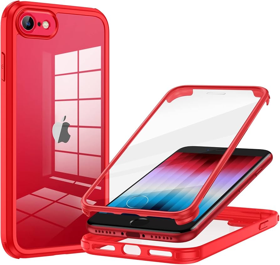 Amazon.co.jp: Lanhiem iPhone SE3/SE2/8/7 用ケース (4.7インチ) 両面