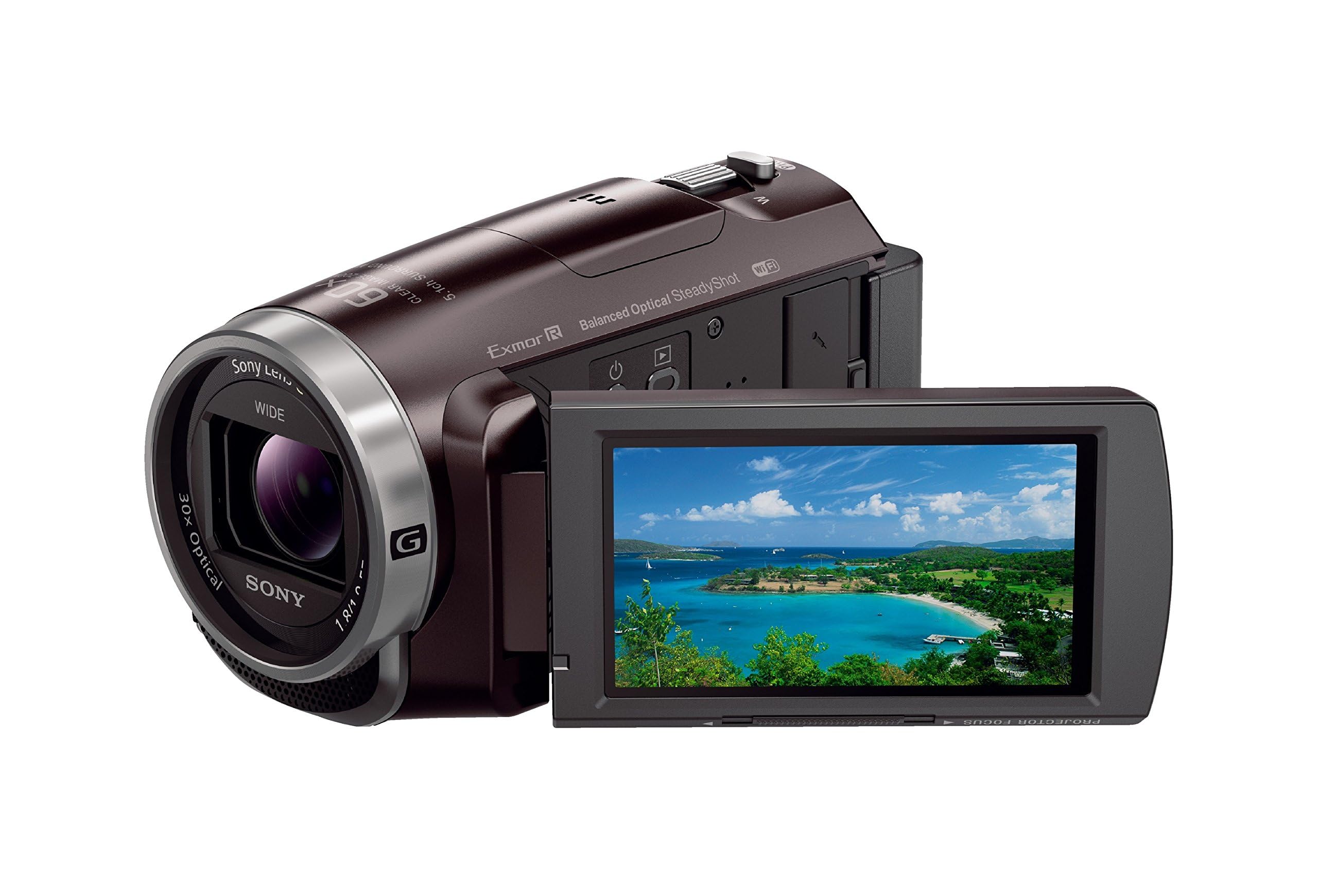 Amazon | SONY ビデオカメラ HDR-PJ675 32GB 光学30倍 ボルドー
