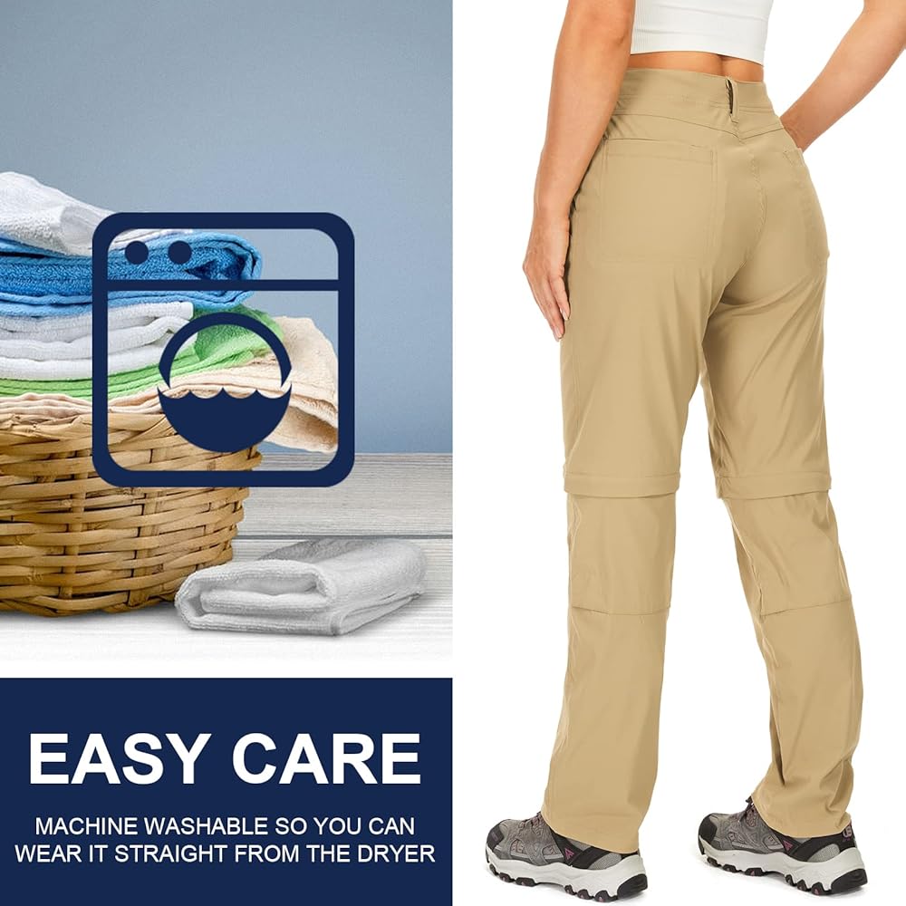 Amazon.com: Womens Hiking Convertible Pants Zip Off Capri