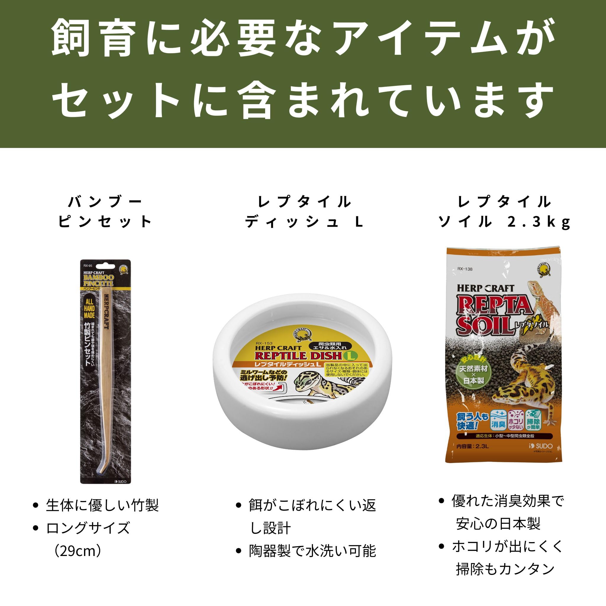 Amazon | スドー レオパ飼育セット キット 爬虫類 ヤモリ ガラスケージ