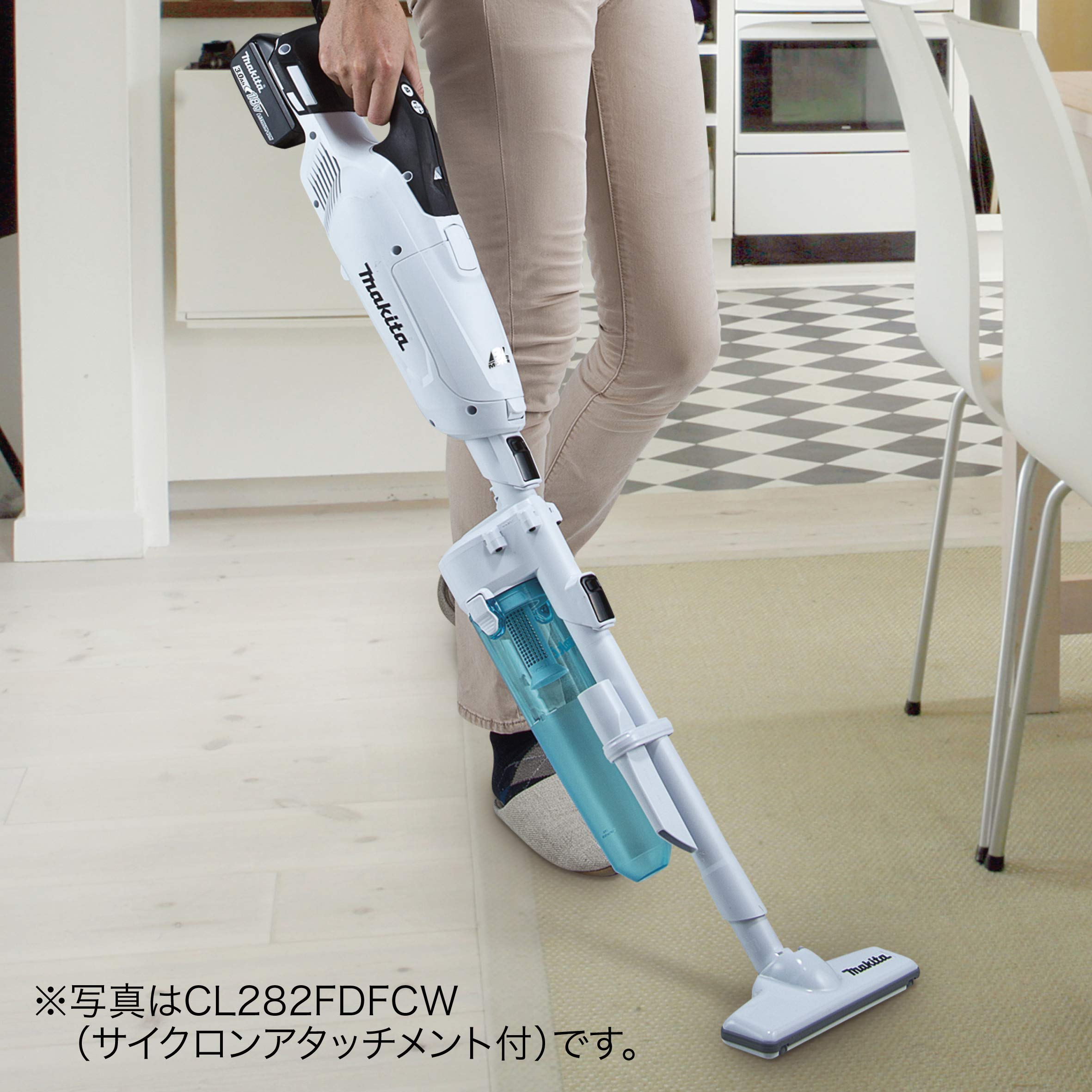 Amazon.co.jp: マキタ コードレス掃除機CL282 紙パック式&サイクロン