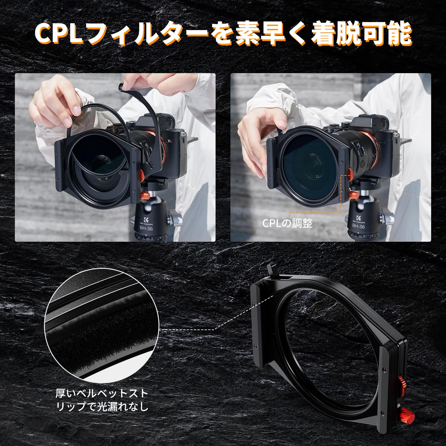 Amazon | 【新型】K&F CONCEPT 角型ハーフNDフィルターセット ソフト