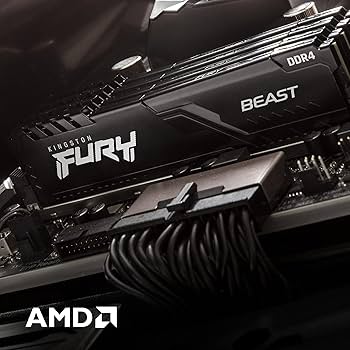 Kingston Fury Beast 32GB (2x16GB) 3200MHz DDR4 CL16 Desktop Memory