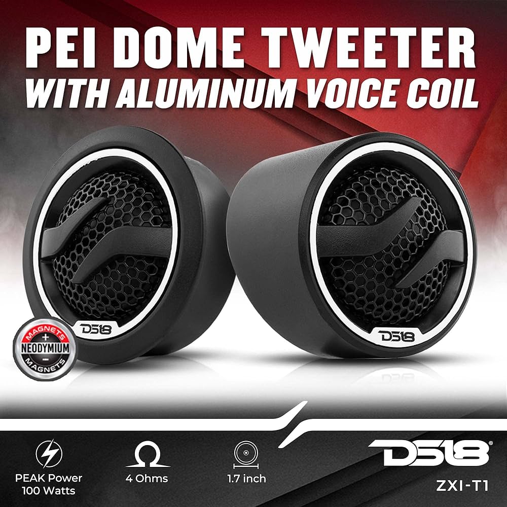 Amazon.com: DS18 ZXI-T1 1.7 Inches Pei Dome Car Audio Tweeter with