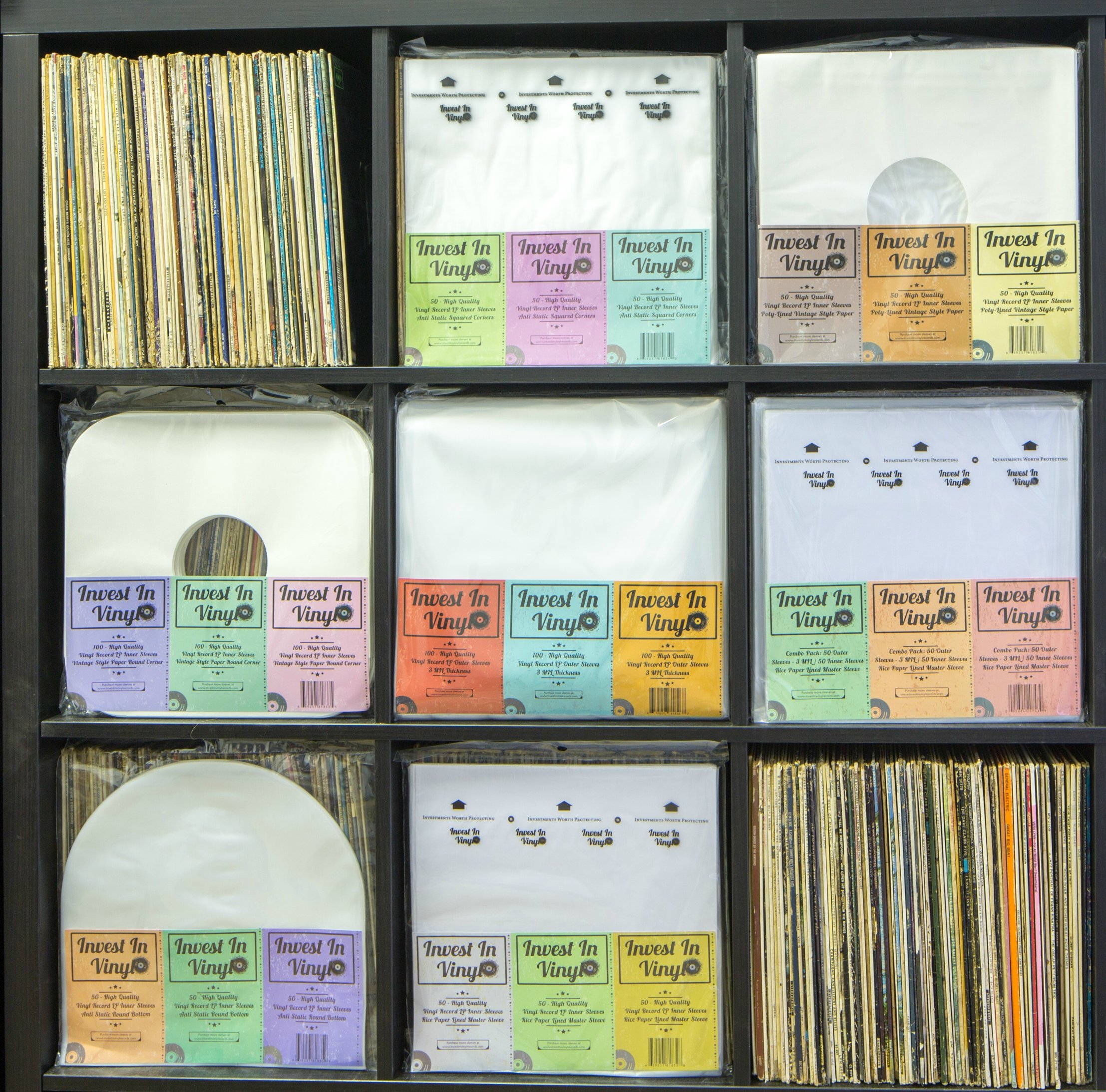 Amazon.co.jp: Invest In Vinyl 100 クリアプラスチック保護LPアウター