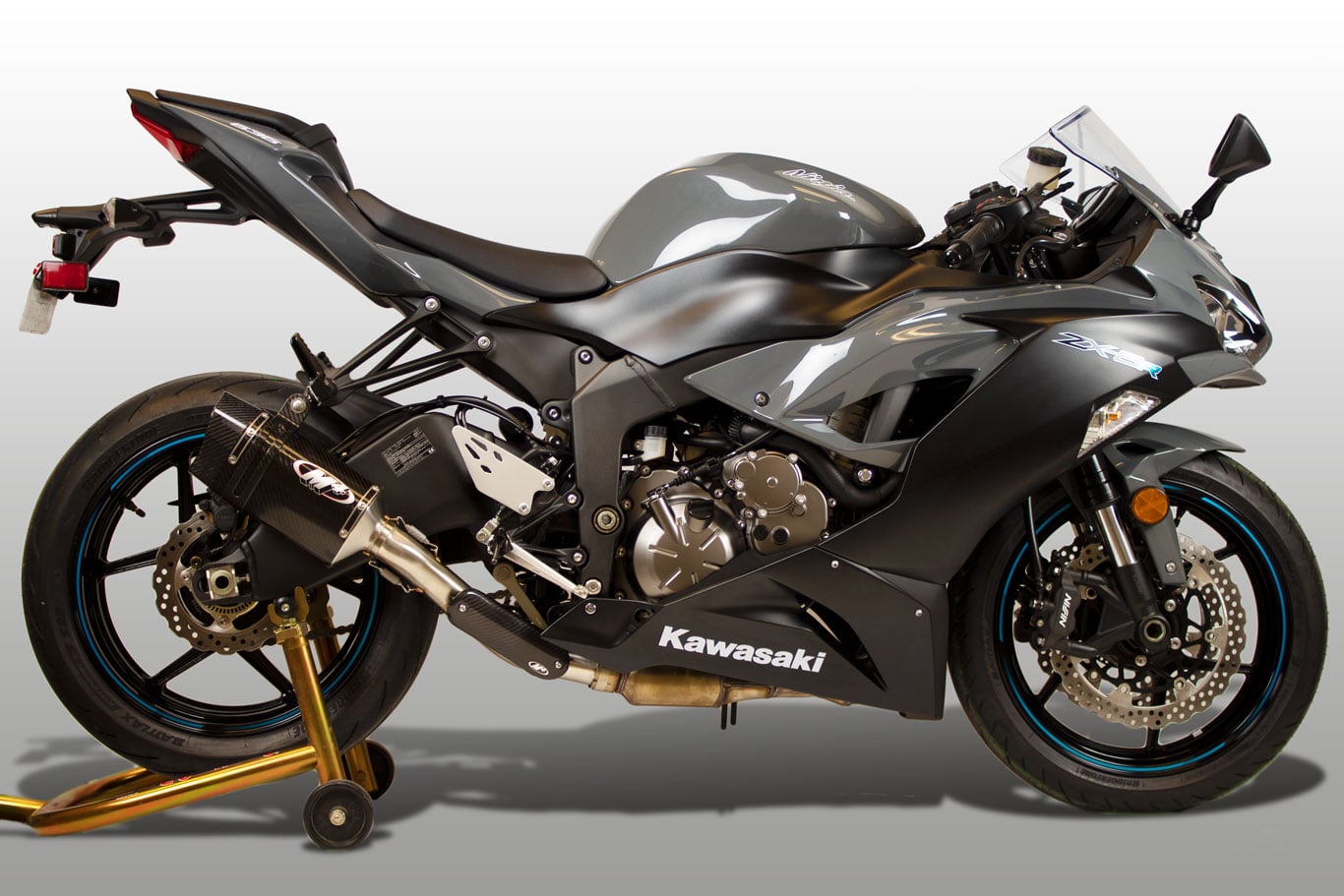 2009-2026 Kawasaki ZX-6R Slip-On Tech1 Carbon – Shop M4 Exhaust