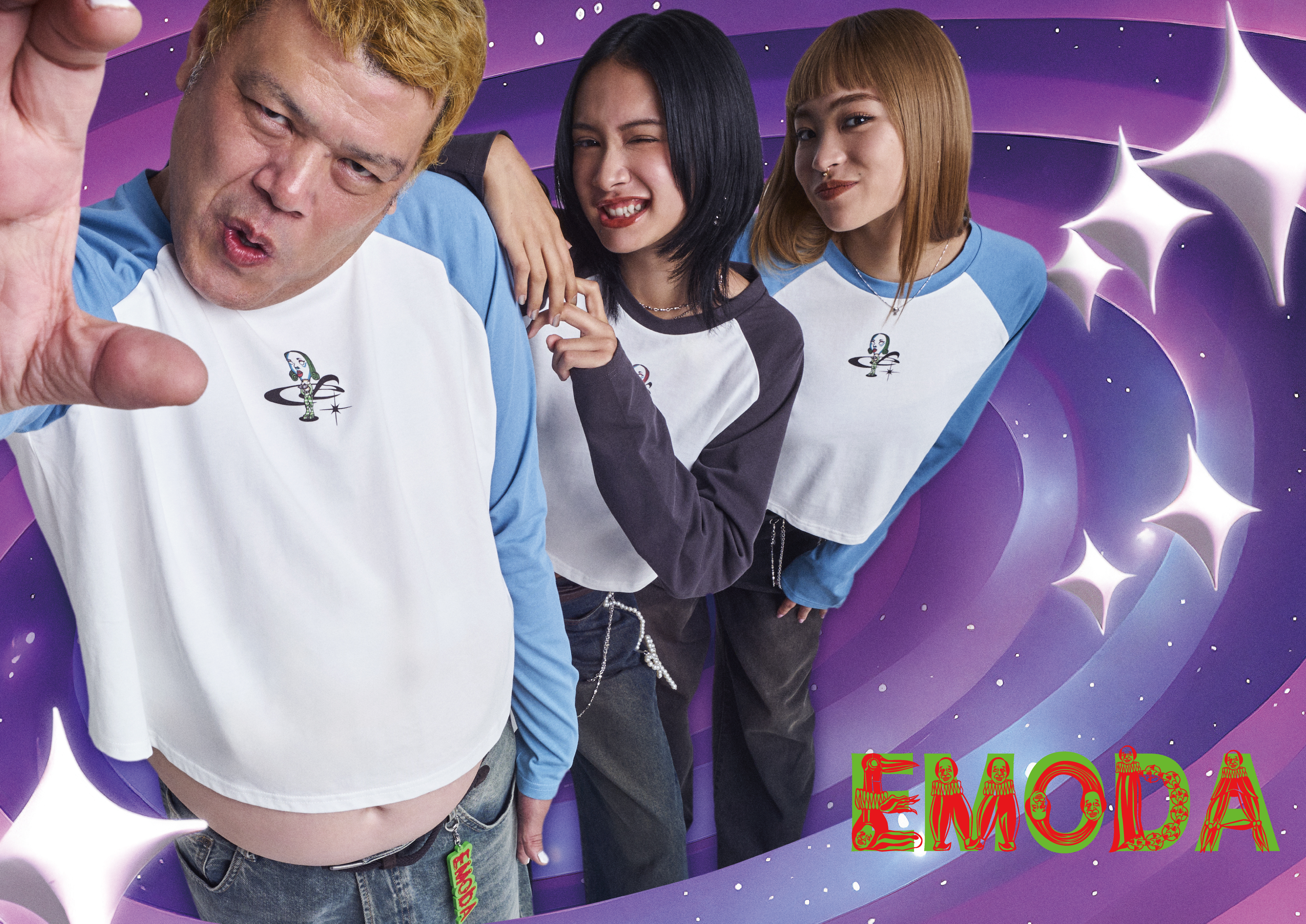 EMODA」×野性爆弾・くっきー！コラボレーションアイテム発売! 全8型の