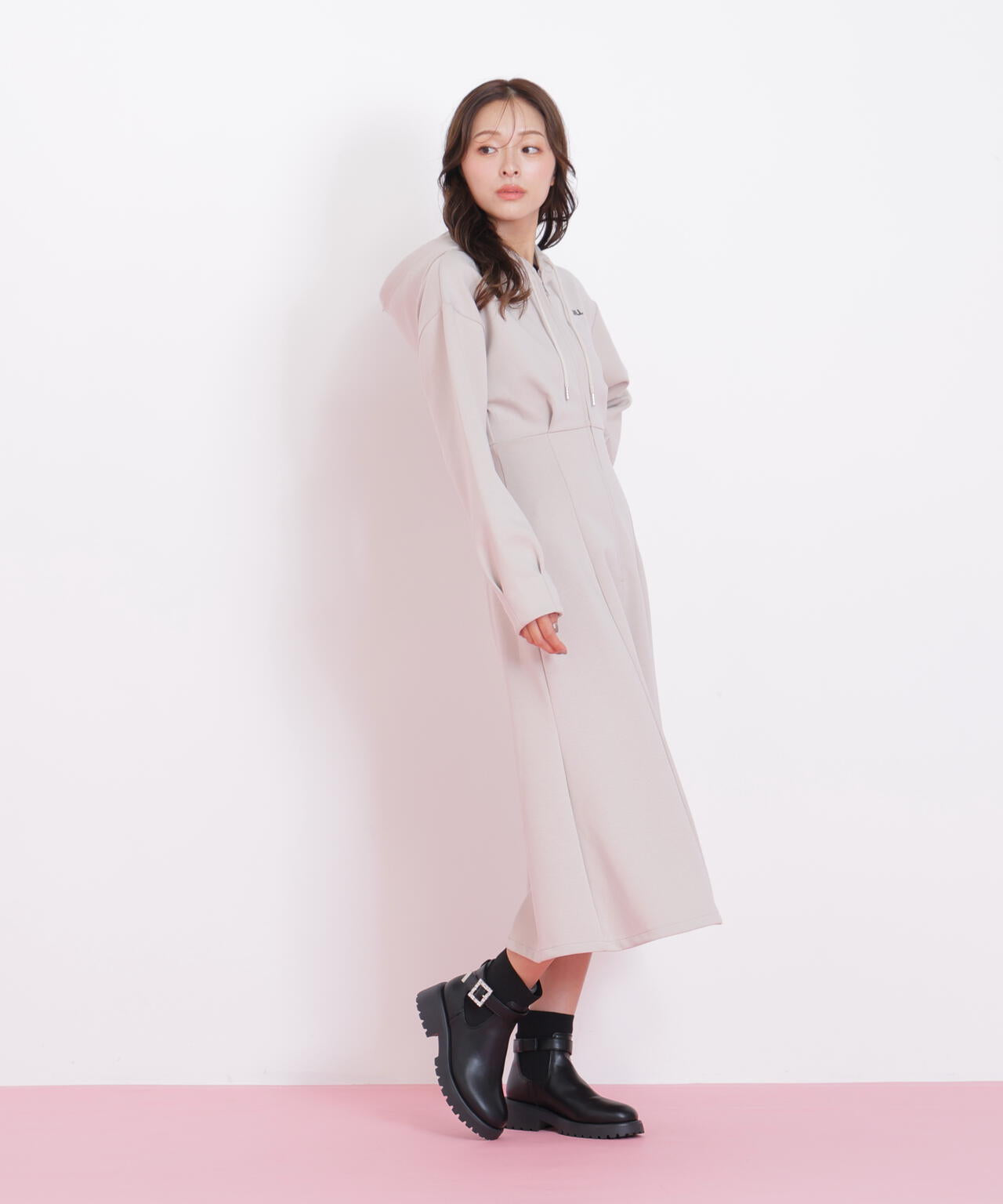 ダイバーフーディーロングワンピース | JILL by JILL STUART（ジル