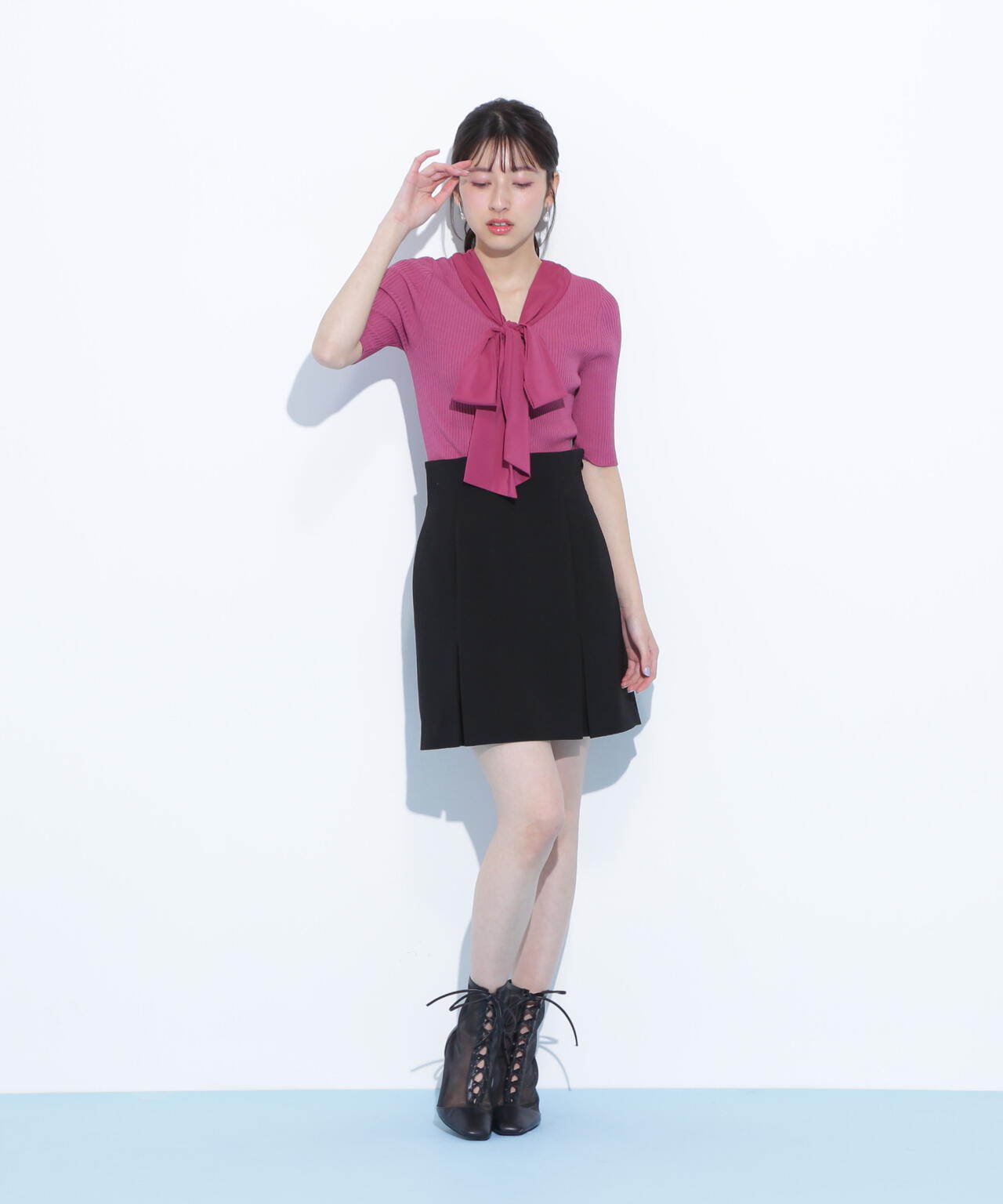 ボウタイリブニット | JILL by JILL STUART（ジル バイ ジル