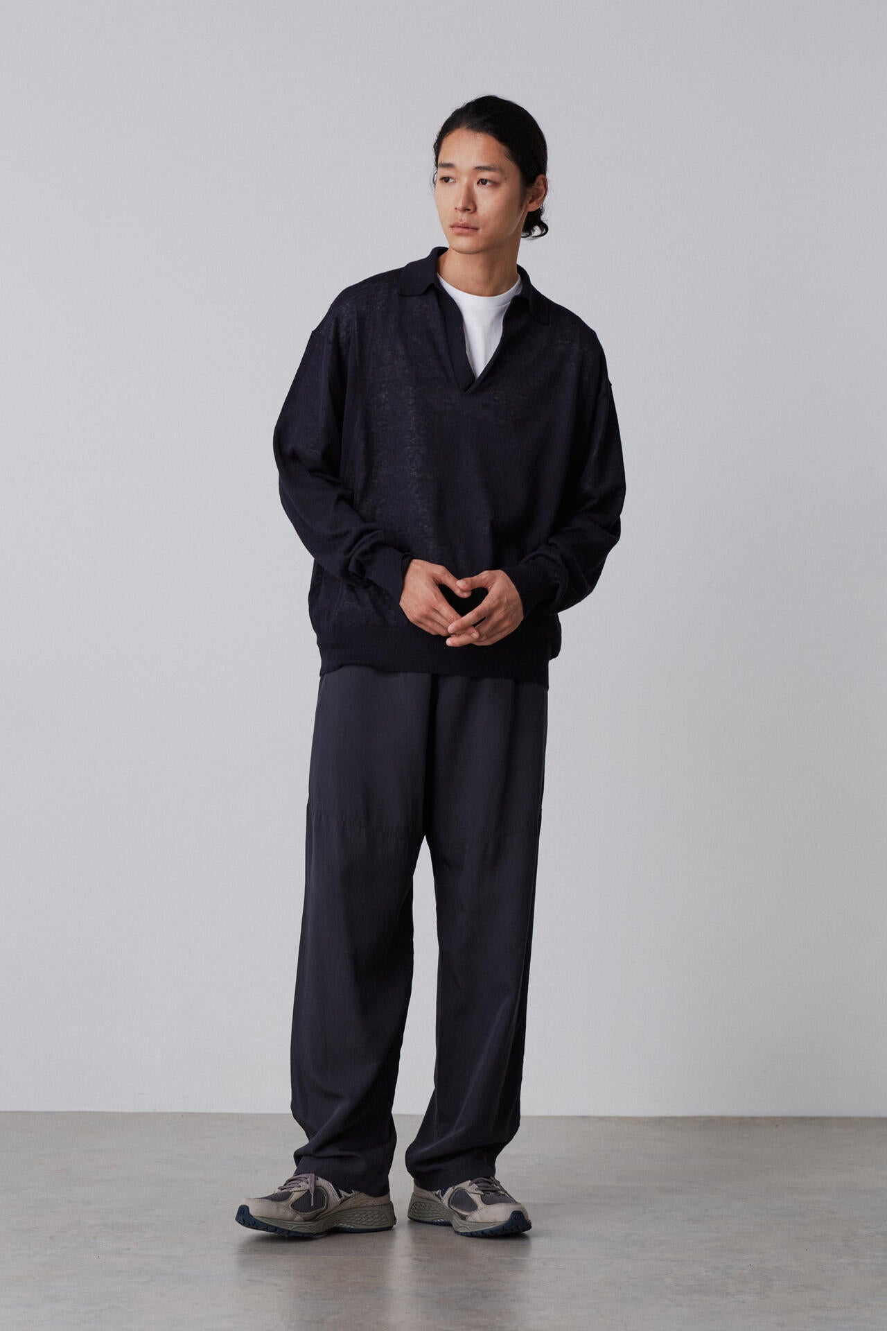 YLEVE / LINEN COTTON SKIPPER KNIT PULL OVER | YLÈVE（イレーヴ
