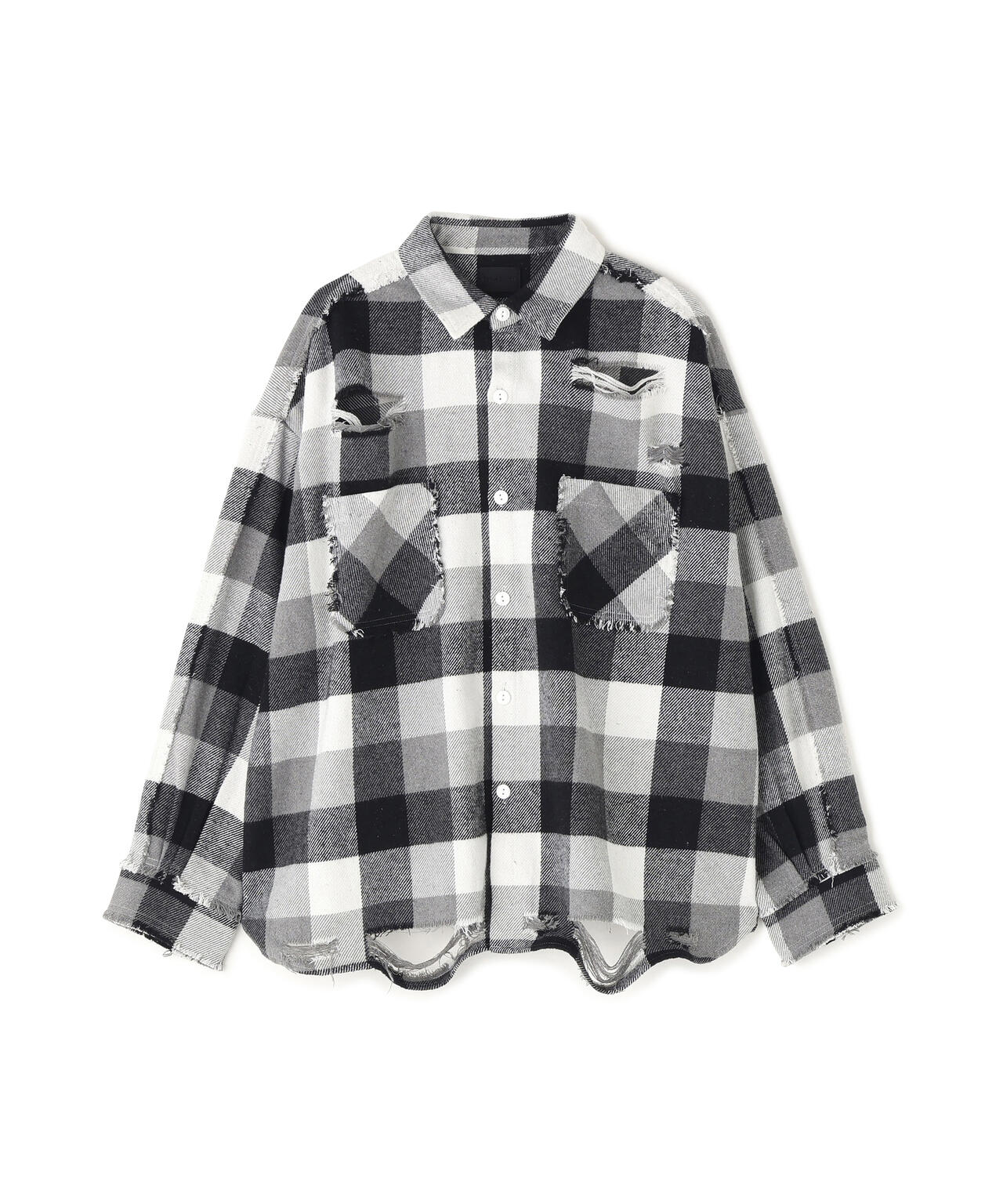 DankeSchon/ダンケシェーン/FLANNEL DAMAGE SHIRTS BLOCK | L.H.P