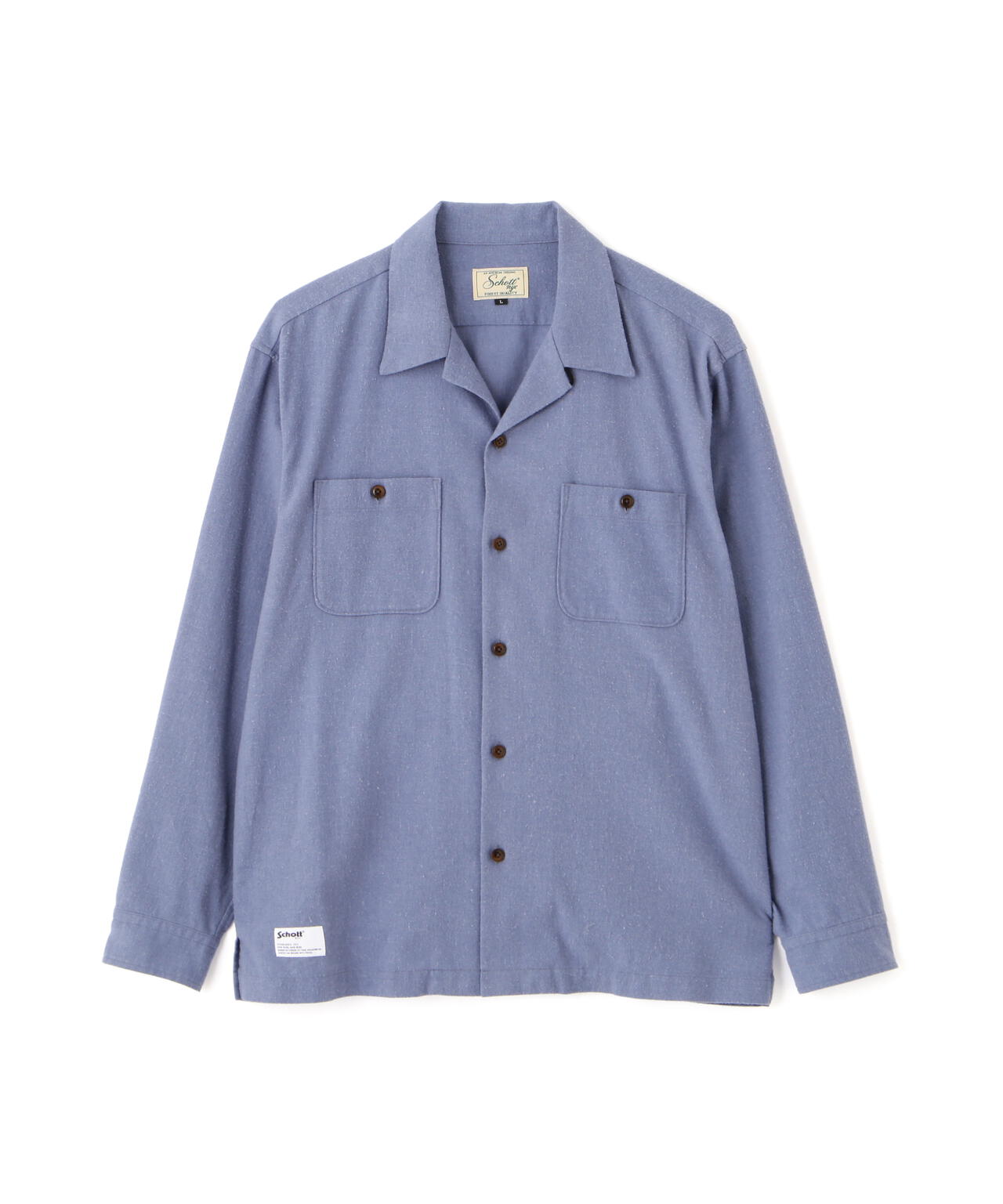 HV SHIRT PLAIN/ヘンプビスコース シャツ プレーン | Schott（ショット