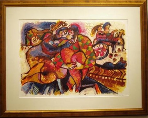 インテリアの絵画をリトグラフの版画で制作したテオ・トビアスの