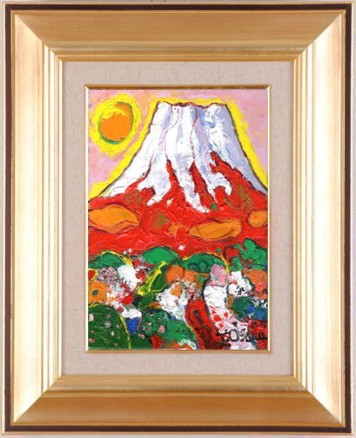 島田武朋「夕照圖」油彩 F4額装 油絵 油画 絵画 C 【公式通販】