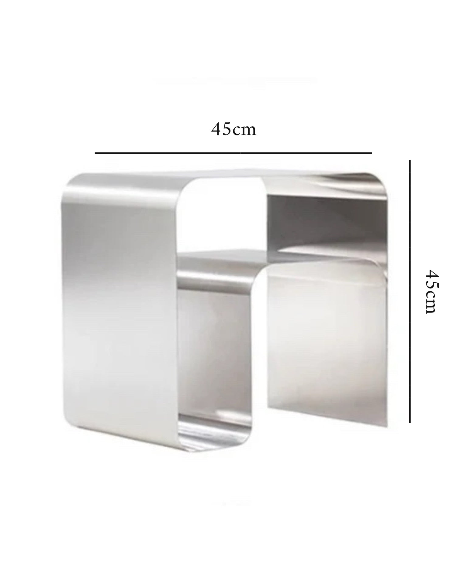 最短翌日配送】Stainless Curved Side Table サイドテーブル