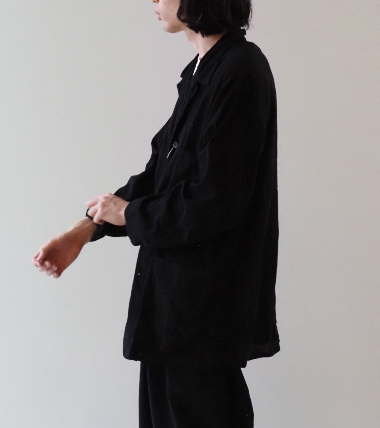 COMOLI オックス 1938 ジャケット, Black – Navyblue